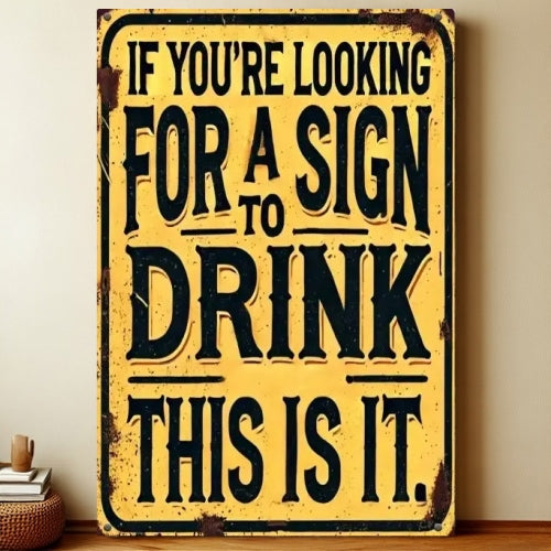 8x12 Warning Metal Sign – People Beyond This Point Metal Teneke Levha Duvar Dekoru | Liberty Signs #A007