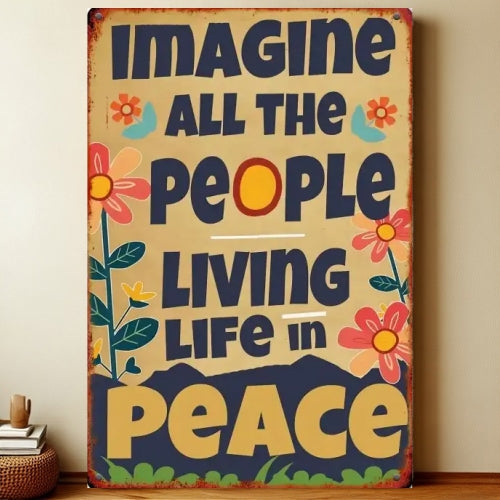 8x12 Warning Metal Sign – People Beyond This Point Metal Teneke Levha Duvar Dekoru | Liberty Signs #A022