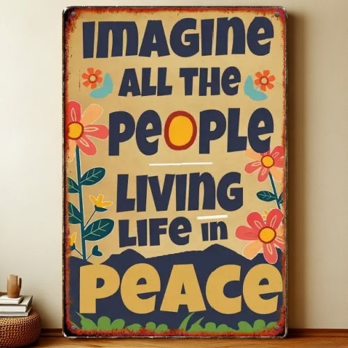 8x12 Warning Metal Sign – People Beyond This Point Metal Teneke Levha Duvar Dekoru | Liberty Signs #A204