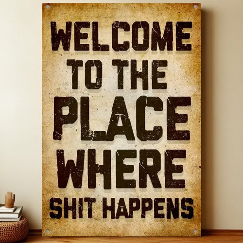 8x12 Warning Metal Sign – People Beyond This Point Metal Teneke Levha Duvar Dekoru | Liberty Signs #A239