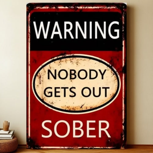 8x12 Warning Metal Sign – People Beyond This Point Metal Teneke Levha Duvar Dekoru | Liberty Signs #A240