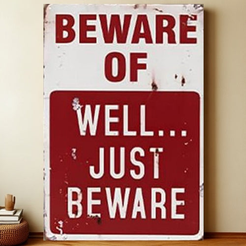 8x12 Warning Metal Sign – People Beyond This Point Metal Teneke Levha Duvar Dekoru | Liberty Signs #A279