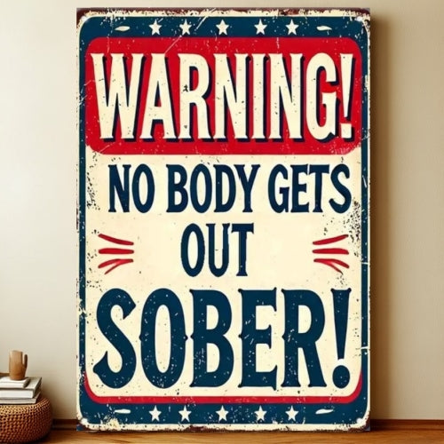 8x12 Warning Metal Sign – People Beyond This Point Metal Teneke Levha Duvar Dekoru | Liberty Signs #A317