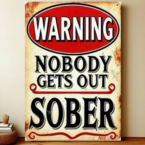 8x12 Warning Metal Sign – People Beyond This Point Metal Teneke Levha Duvar Dekoru | Liberty Signs #A319