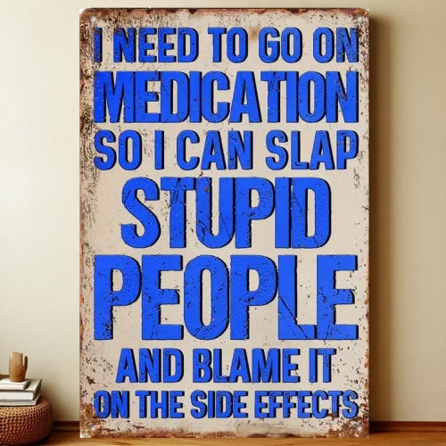 8x12 Warning Metal Sign – People Beyond This Point Metal Teneke Levha Duvar Dekoru | Liberty Signs #A334