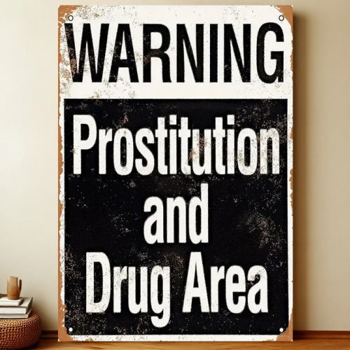 8x12 Warning Metal Sign – People Beyond This Point Metal Teneke Levha Duvar Dekoru | Liberty Signs #A357