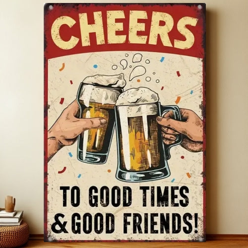 8x12 Funny Bar Metal Sign – Tin Wall Art for Home Bars & Man Caves | Liberty Signs #5010