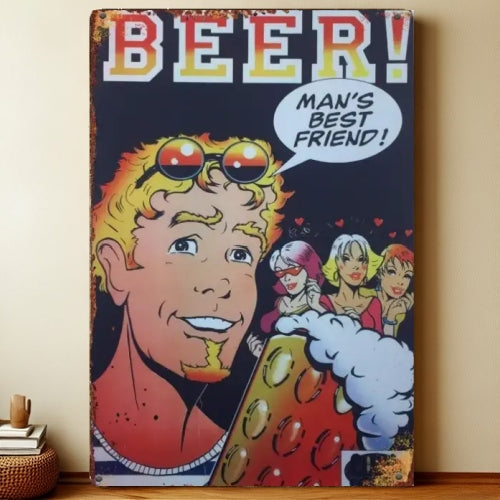 8x12 Funny Bar Metal Sign – Tin Wall Art for Home Bars & Man Caves | Liberty Signs #5011