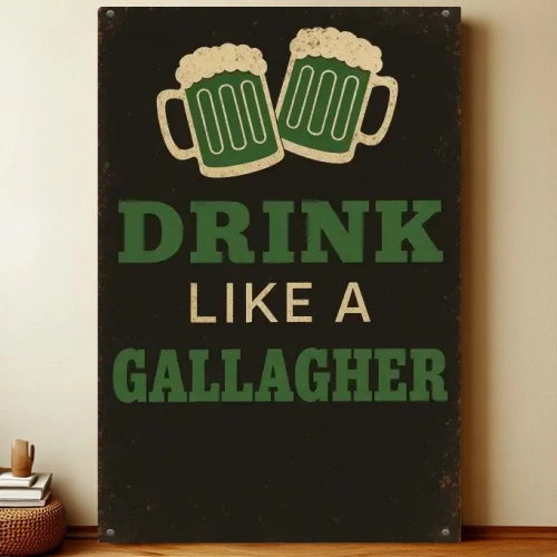 8x12 Funny Bar Metal Sign – Tin Wall Art for Home Bars & Man Caves | Liberty Signs #5019