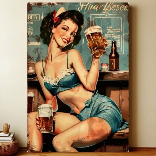 8x12 Funny Bar Metal Sign – Tin Wall Art for Home Bars & Man Caves | Liberty Signs #5057