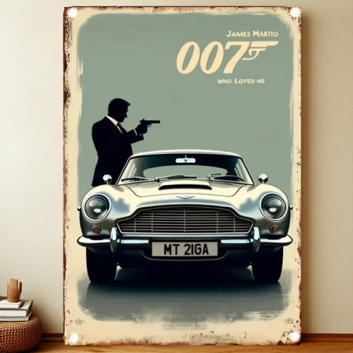 8x12 Classic Car Metal Sign – Vintage Tin Wall Art for Auto Fans & Garages | Liberty Signs #4017