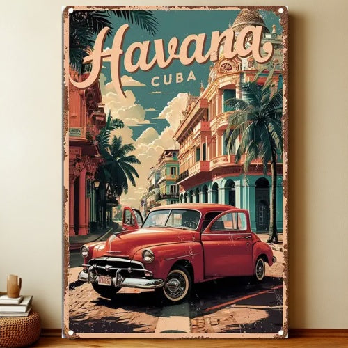8x12 Classic Car Metal Sign – Vintage Tin Wall Art for Auto Fans & Garages | Liberty Signs #4027