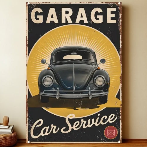 8x12 Classic Car Metal Sign – Vintage Tin Wall Art for Auto Fans & Garages | Liberty Signs #4034