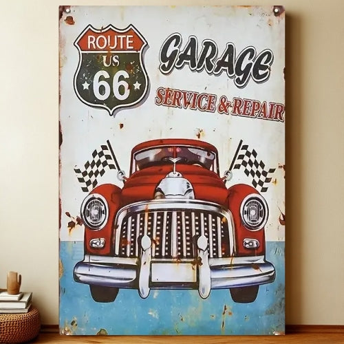 8x12 Classic Car Metal Sign – Vintage Tin Wall Art for Auto Fans & Garages | Liberty Signs #4055