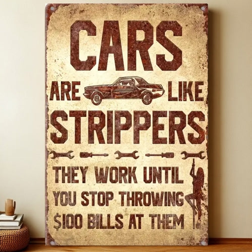 8x12 Classic Car Metal Sign – Vintage Tin Wall Art for Auto Fans & Garages | Liberty Signs #4066
