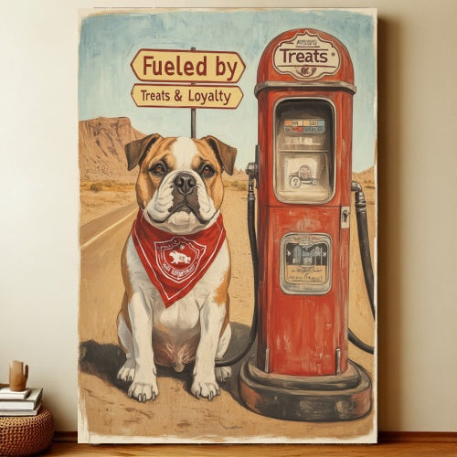 loyal puppy-8x12 Funny Dog Metal Sign – Vintage Tin Wall Art for Pet Lovers & Homes | Liberty Signs #1002