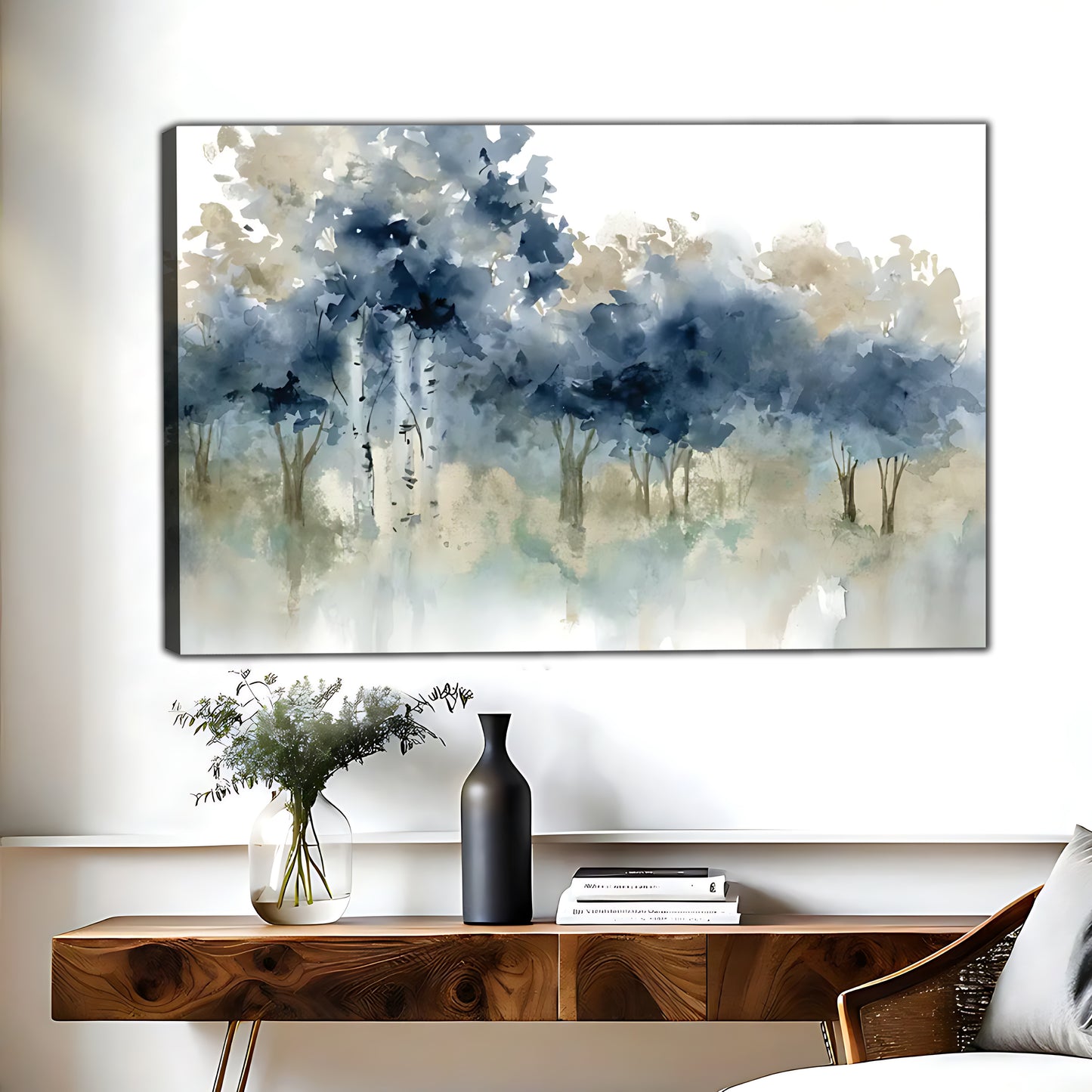 Ink Landscape Art - Canvas Wall Art - Landscape Design Living Room Decor|Liberty Signs #HZ039
