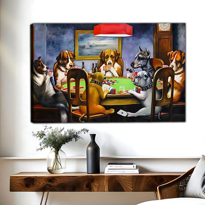 Funny Dog Art - Canvas Wall Art - Abstract Funny Living Room Decor| Liberty Signs #HZ076