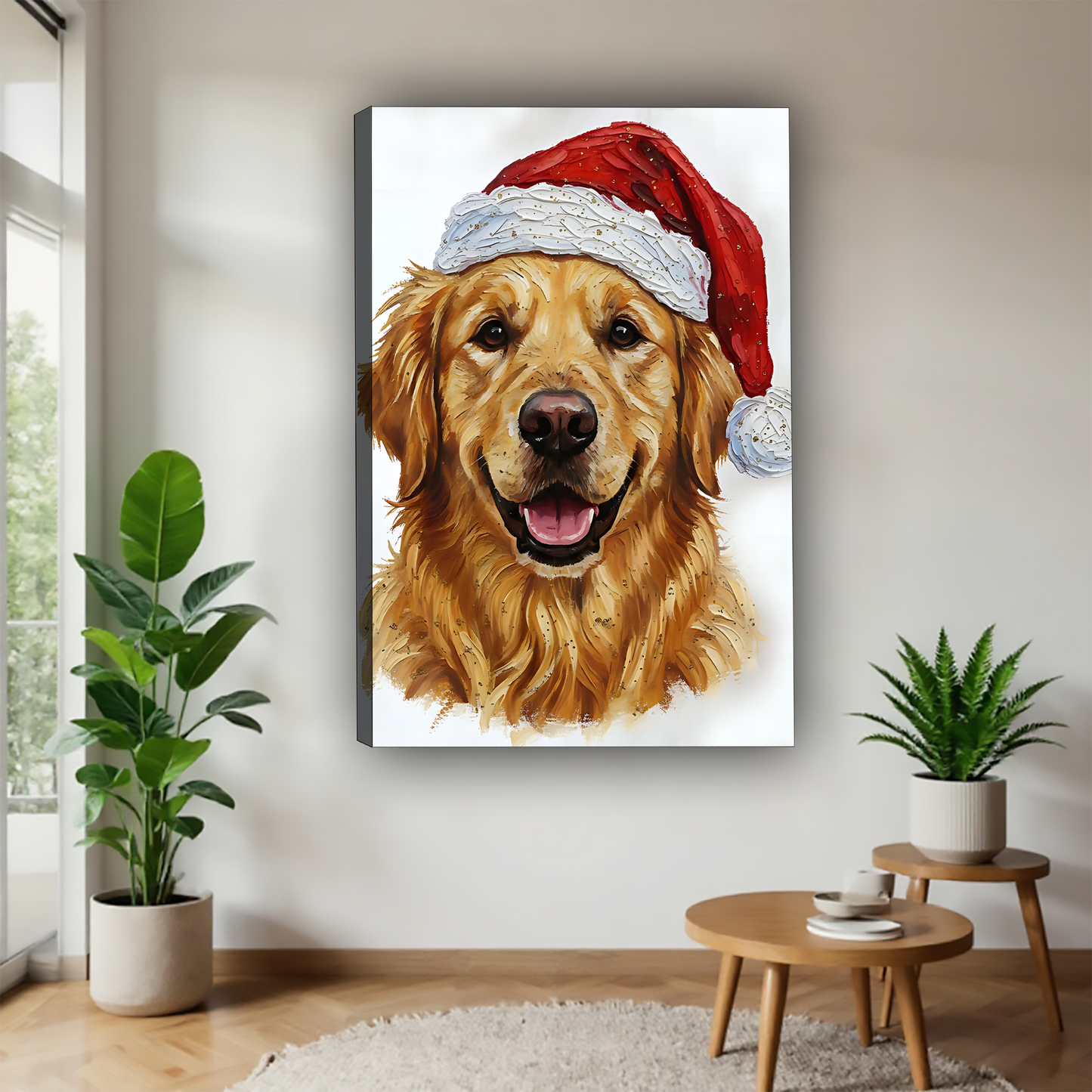 Funny Dog Art - Canvas Wall Art - Abstract Funny Living Room Decor| Liberty Signs #SZ156