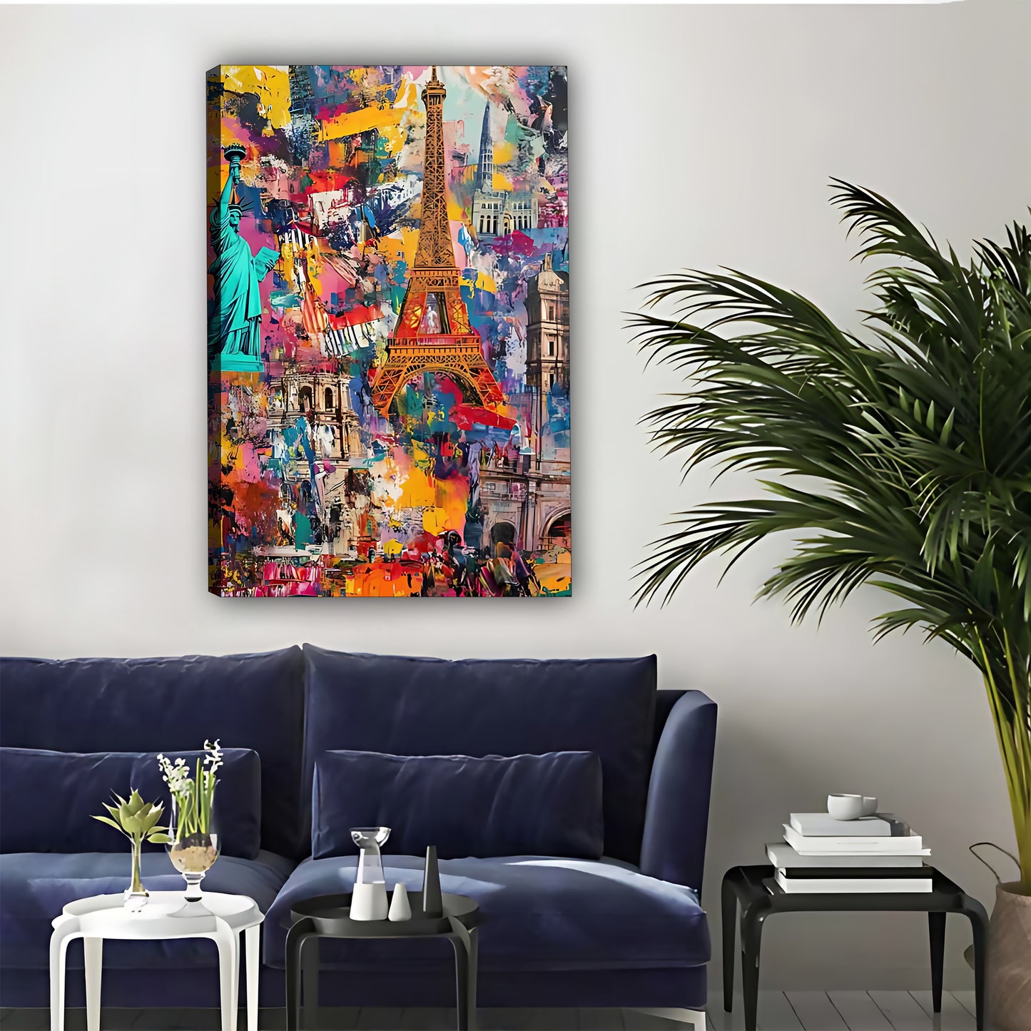 Neutral Abstract Framed Wall Art - Minimalist Line Art for Office or Studio Liberty Signs#SZ052