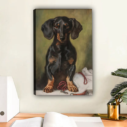 Funny Dog Art - Canvas Wall Art - Abstract Funny Living Room Decor| Liberty Signs #SZ169