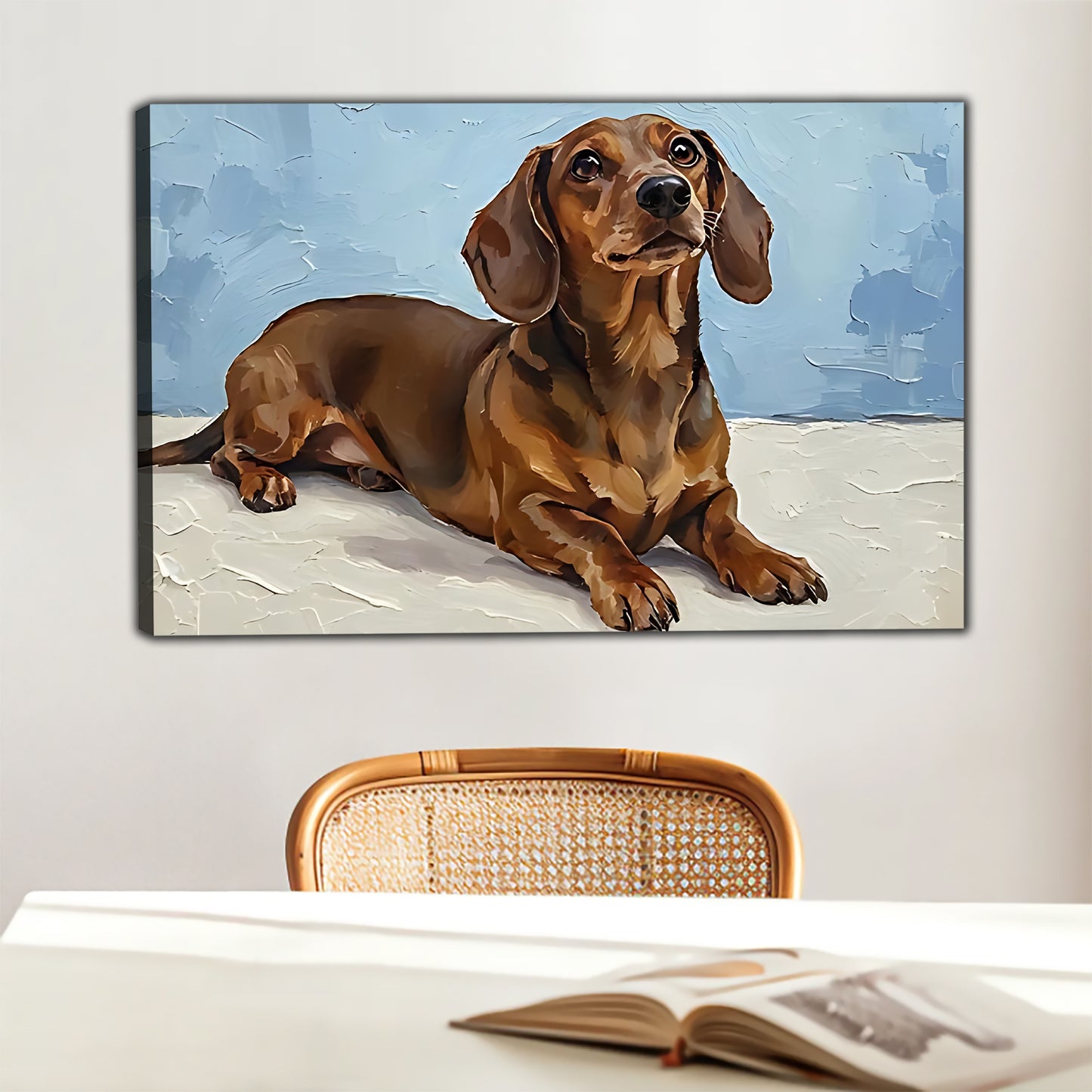 Funny Dog Art - Canvas Wall Art - Abstract Funny Living Room Decor| Liberty Signs #HZ069