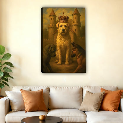 Funny Dog Art - Canvas Wall Art - Abstract Funny Living Room Decor| Liberty Signs #SZ205