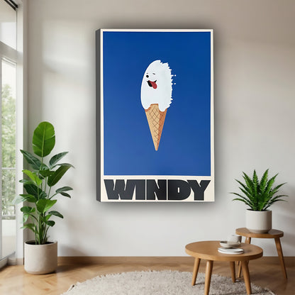 Funny Dog Art - Canvas Wall Art - Abstract Funny Living Room Decor| Liberty Signs #SZ191