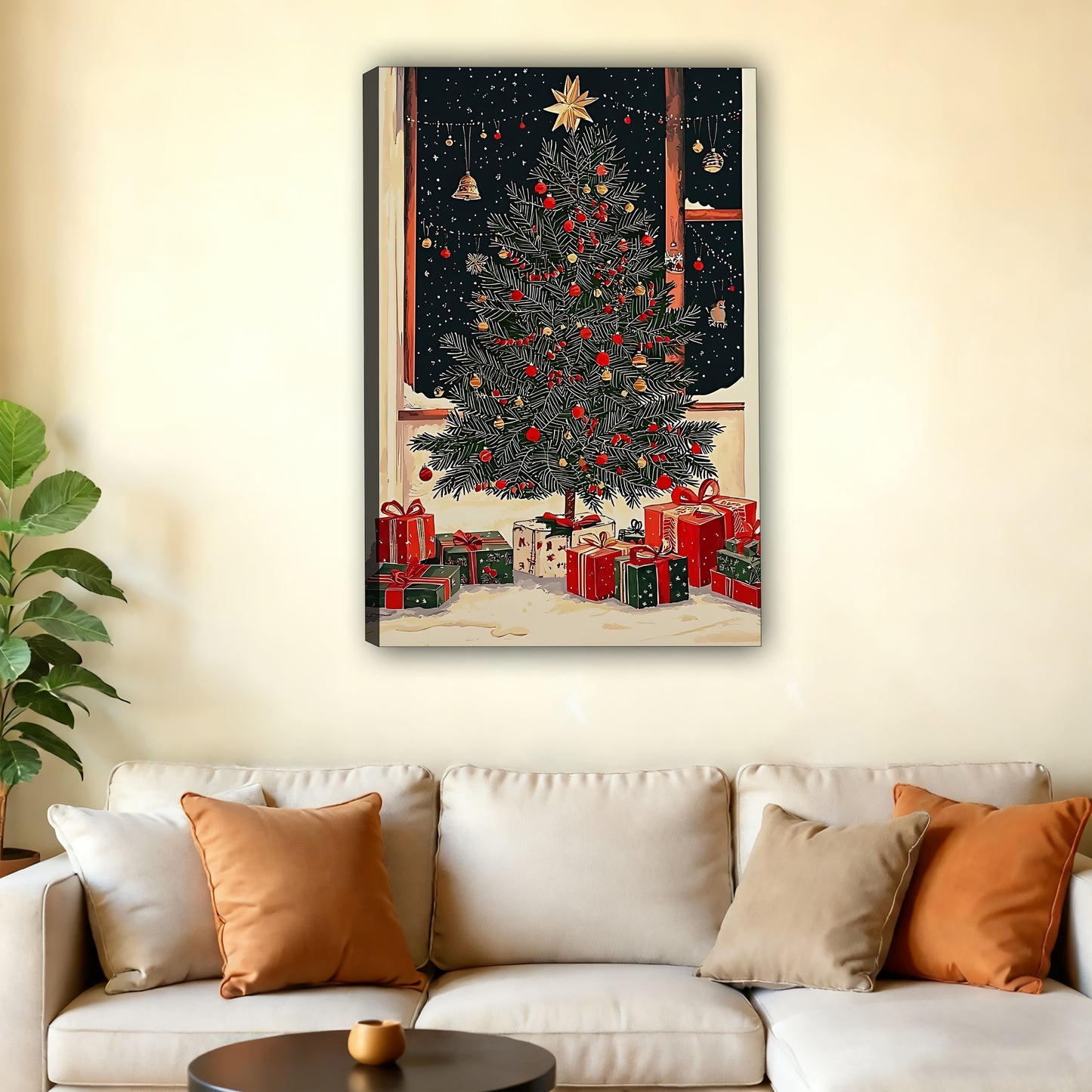 Christmas Wall Art – Festive Canvas Decor for Holiday Homes | Liberty Signs #SZ204