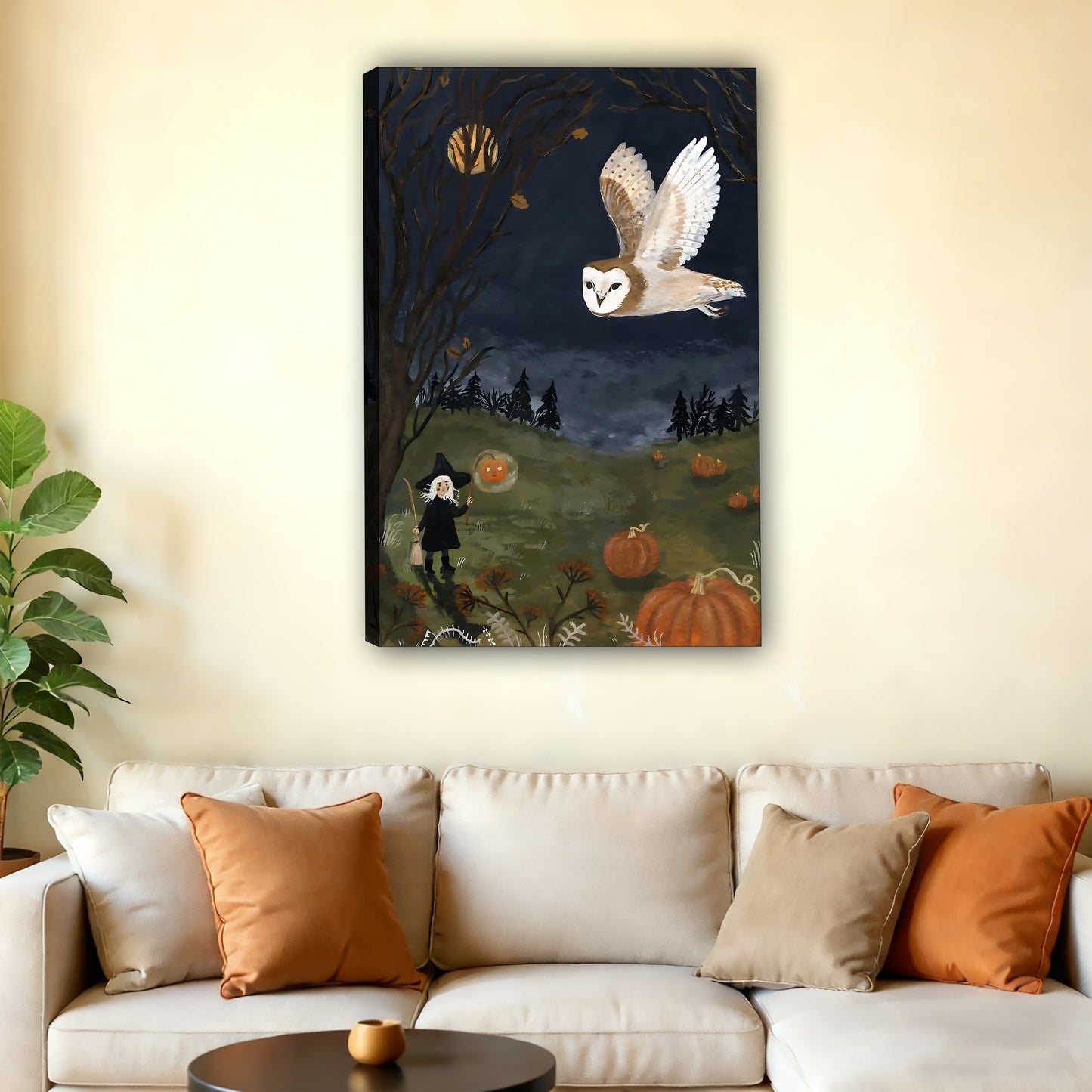 Halloween Collection - Canvas Wall Art - Holiday Living Room Decor | Liberty Sign #SZ070