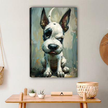 Funny Dog Art - Canvas Wall Art - Abstract Funny Living Room Decor| Liberty Signs #SZ042