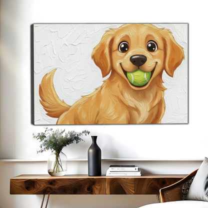 Funny Dog Art - Canvas Wall Art - Abstract Funny Living Room Decor| Liberty Signs #HZ105