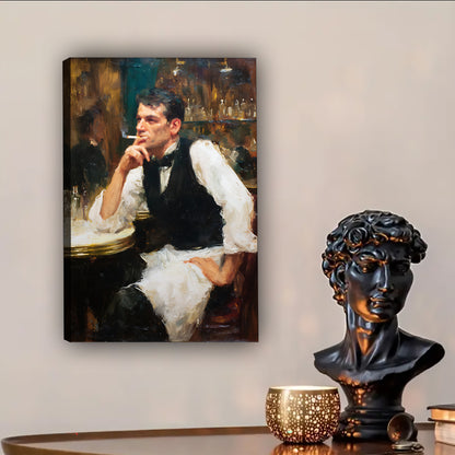 Neutral Abstract Framed Wall Art – Minimalist Line Art for Office or Studio | Liberty Signs #SZ240