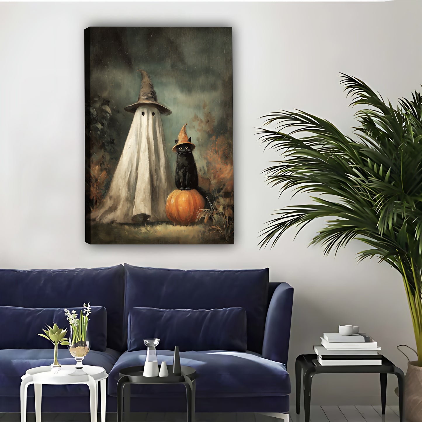 Halloween Collection -  Canvas Wall Art - Holiday Living Room Decor | Liberty Sign #SZ028