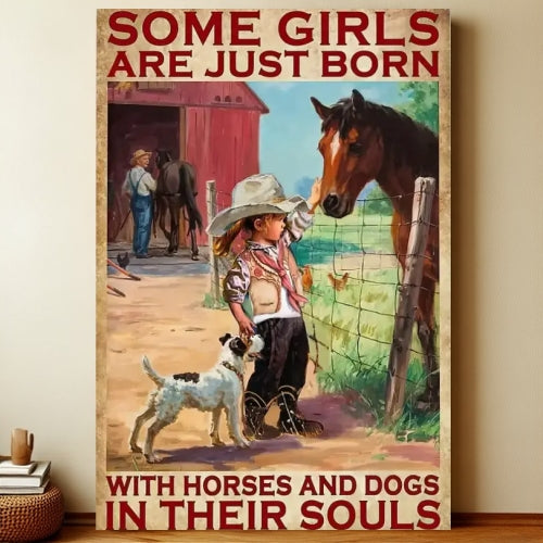 8x12 Farmhouse Metal Sign – Rustic Tin Wall Art with Barn & Animals | Liberty Signs #7014