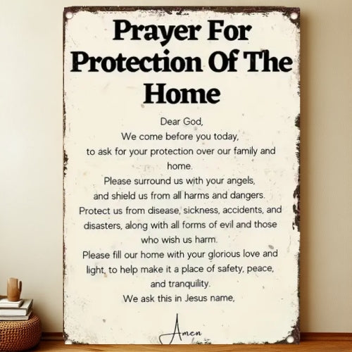8x12 Farmhouse Metal Sign – Rustic Tin Wall Art with Barn & Animals | Liberty Signs #7017
