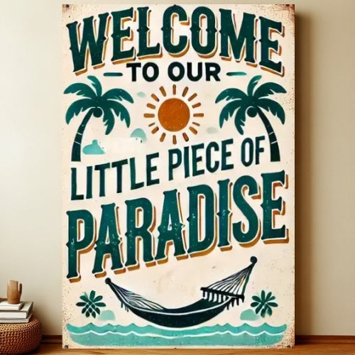 8x12 Farmhouse Metal Sign – Rustic Tin Wall Art with Barn & Animals | Liberty Signs #7021