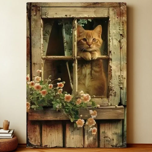8x12 Farmhouse Metal Sign – Rustic Tin Wall Art with Barn & Animals | Liberty Signs #7026