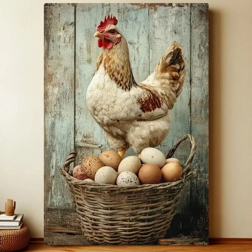 8x12 Farmhouse Metal Sign – Rustic Tin Wall Art with Barn & Animals | Liberty Signs #7038