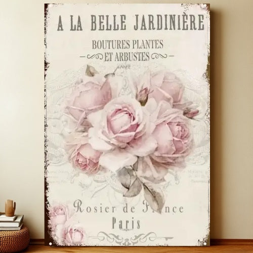8x12 Farmhouse Metal Sign – Rustic Tin Wall Art with Barn & Animals | Liberty Signs #7048
