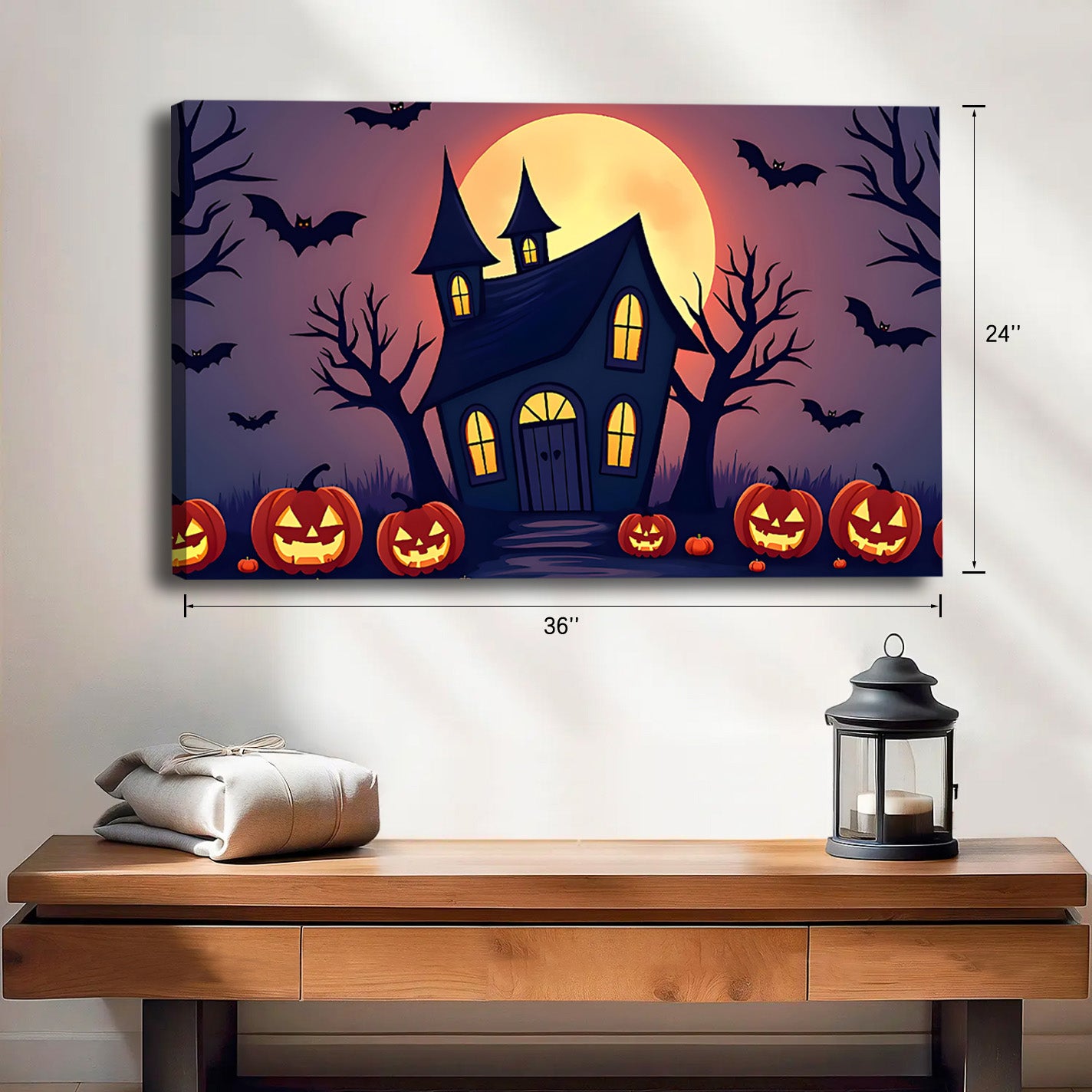 Halloween Collection - Canvas Wall Art - Holiday Living Room Decor | Liberty Sign #HZ001