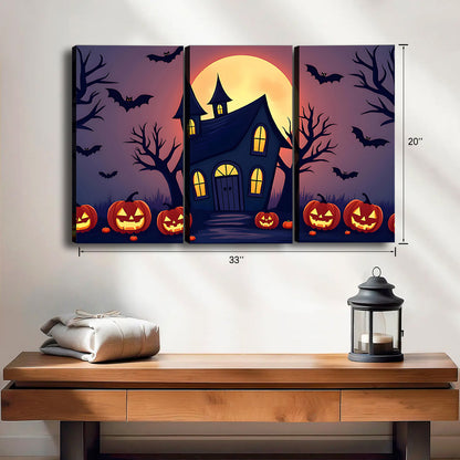 Halloween Collection - Canvas Wall Art - Holiday Living Room Decor | Liberty Sign #HZ001
