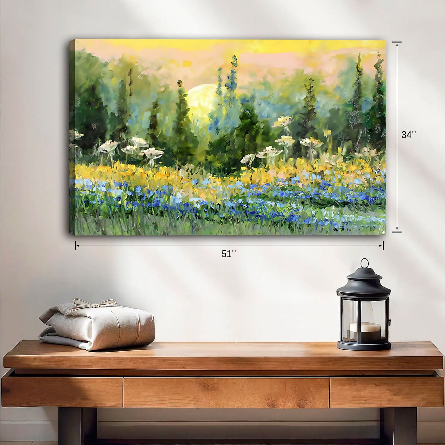 Oil Painting Landscape Art - Canvas Wall Art - Landscape Design Living Room Decor |  Liberty Signs #HZ005