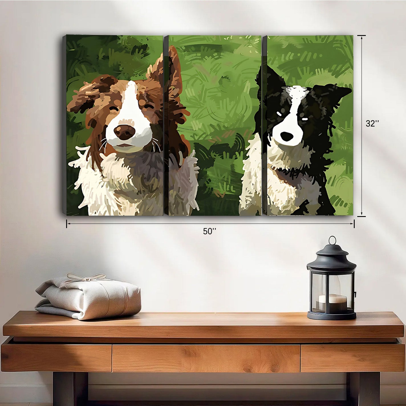 Funny Puppy Art -  Canvas Wall Art - Abstract Funny Living Room Decor| Liberty Signs  #HZ007