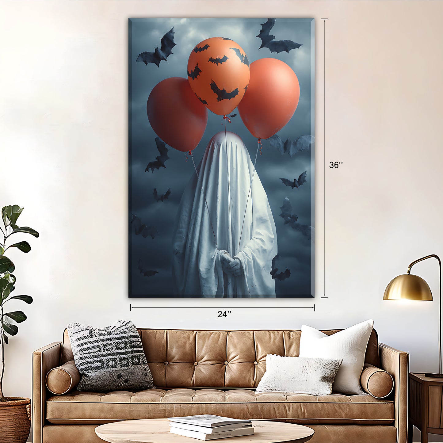 Halloween Collection -  Canvas Wall Art - Holiday Living Room Decor | Liberty Sign #SZ014
