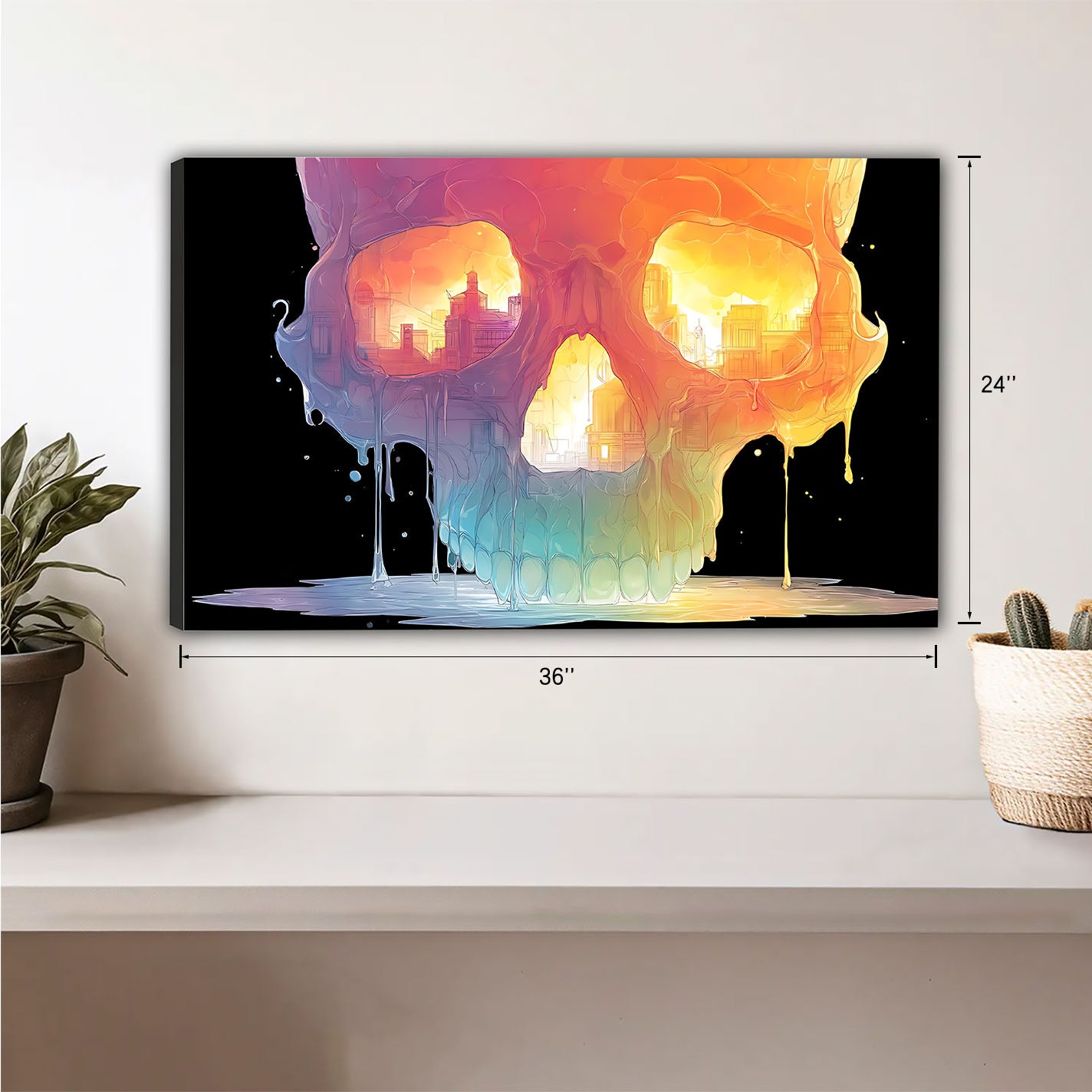 Halloween Collection - Canvas Wall Art - Holiday Living Room Decor | Liberty Sign #HZ016
