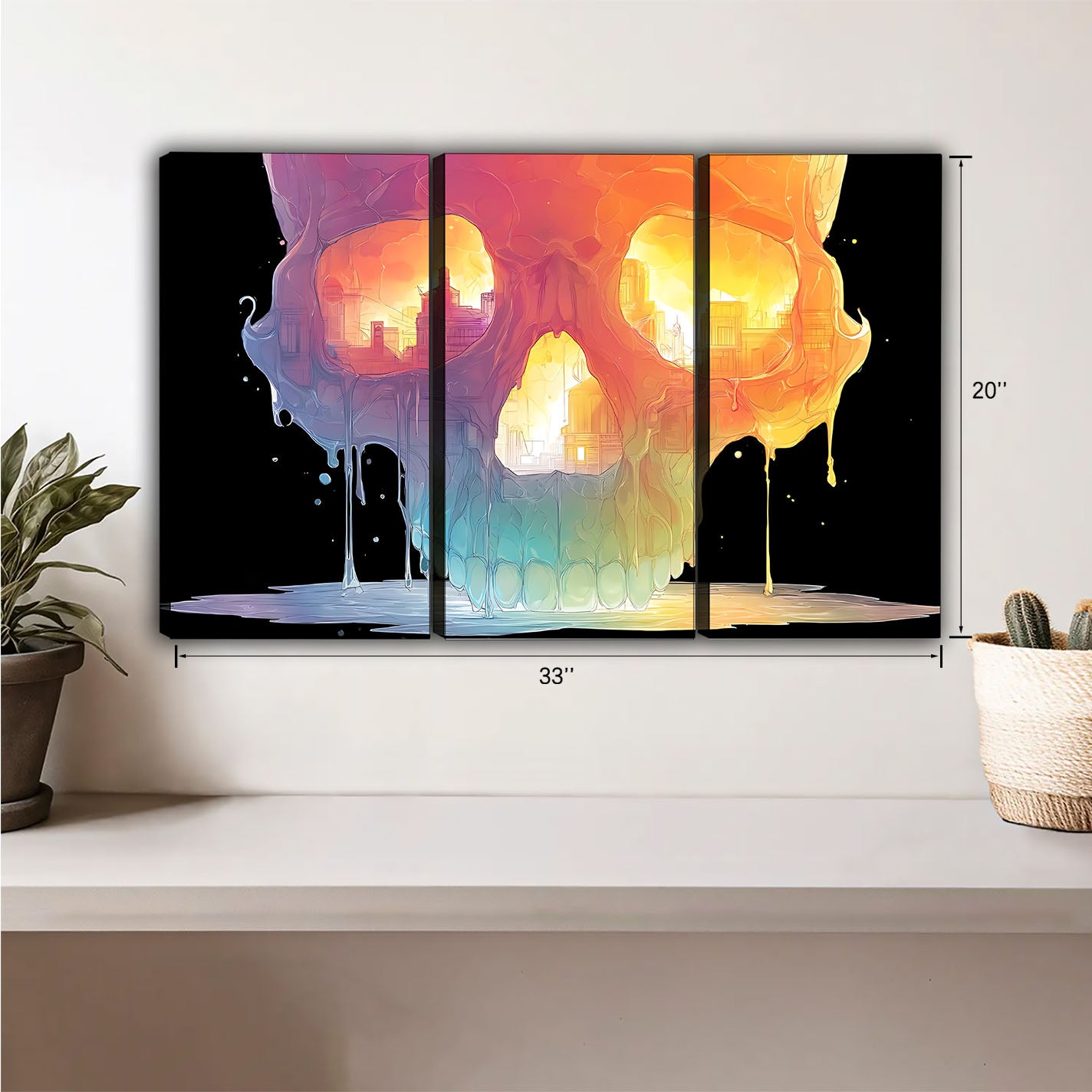 Halloween Collection - Canvas Wall Art - Holiday Living Room Decor | Liberty Sign #HZ016