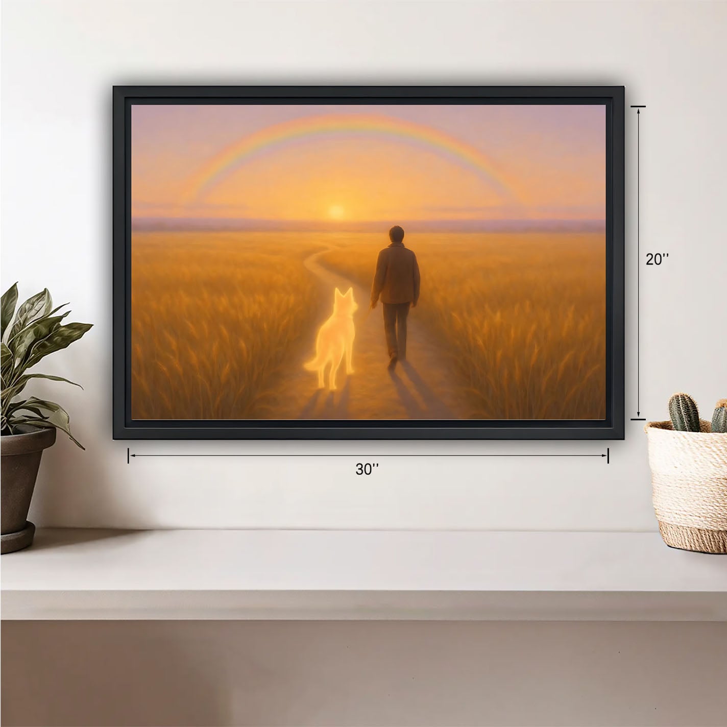 Funny Dog Art - Canvas Wall Art - Abstract Funny Living Room Decor| Liberty Signs #HZ029