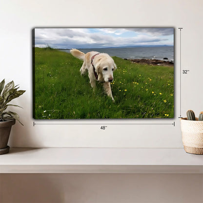 Funny Dog Art - Canvas Wall Art - Abstract Funny Living Room Decor| Liberty Signs #HZ030