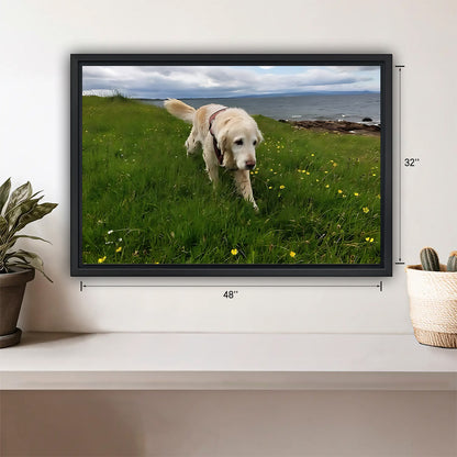 Funny Dog Art - Canvas Wall Art - Abstract Funny Living Room Decor| Liberty Signs #HZ030